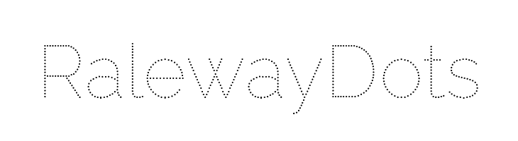 Raleway Dots   font caratteri gratis