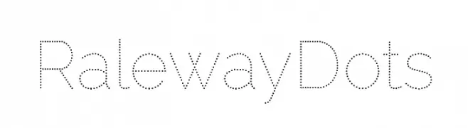 Raleway Dots   Frei Schriftart Herunterladen
