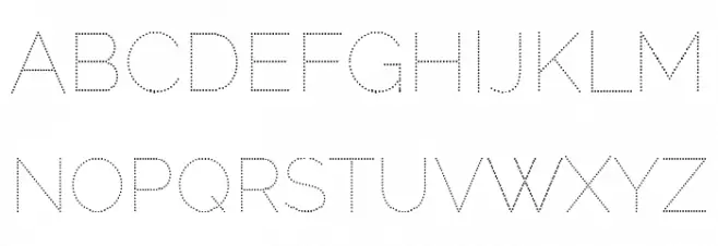 Raleway Dots  Schriftart Groß