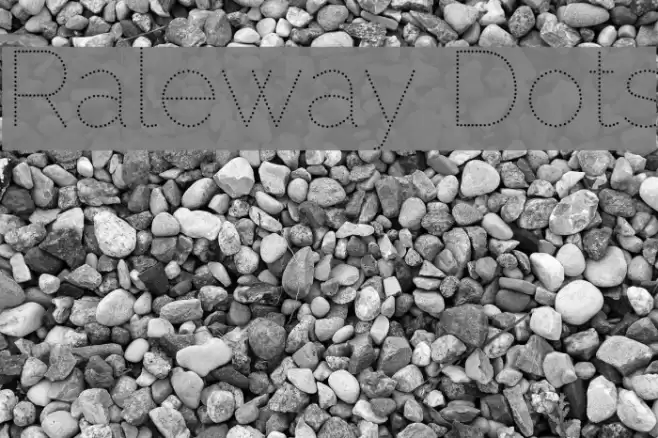 Raleway Dots Font examples