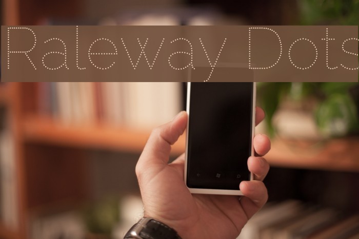 Raleway Dots Font examples