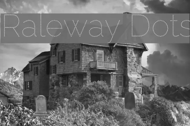 Raleway Dots Font examples