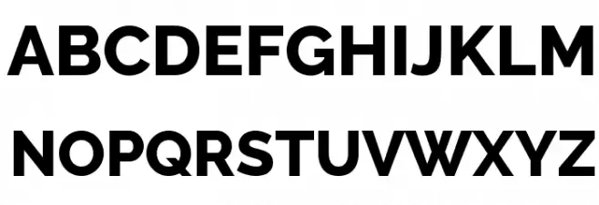 Raleway ExtraBold Шрифта ВЕРХНИЙ