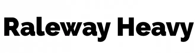 Raleway Heavy  les polices de caractères gratuit tlcharger