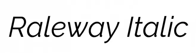 Raleway Italic  Descarca Fonturi Gratis