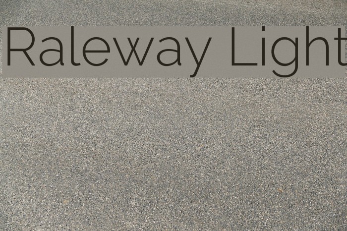 Raleway google fonts