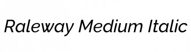 Raleway Medium Italic  Fuentes Gratis Descargar