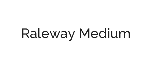 Raleway Medium Logo