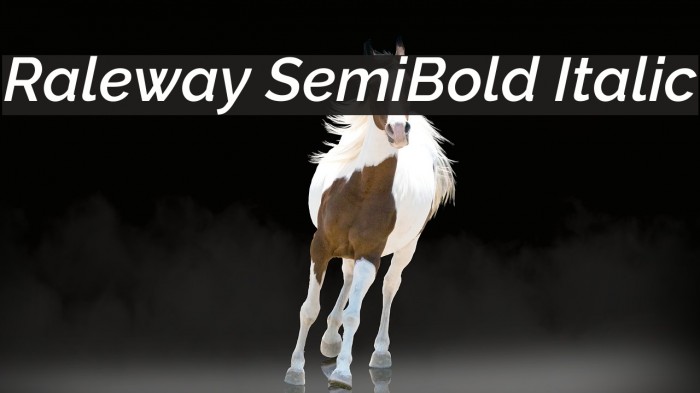 Raleway SemiBold Italic Font examples