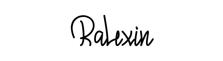 Ralexin  免费字体下载