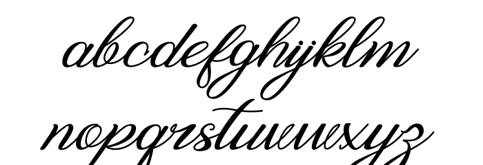 Ralgani Font LOWERCASE
