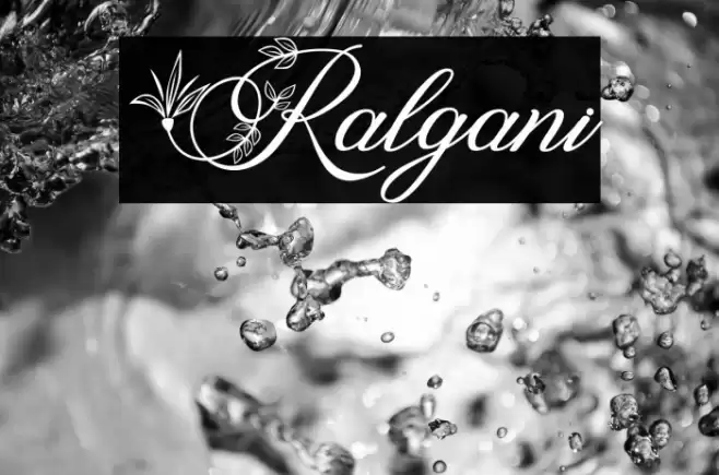 Ralgani Font examples