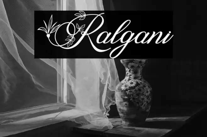 Ralgani Font examples