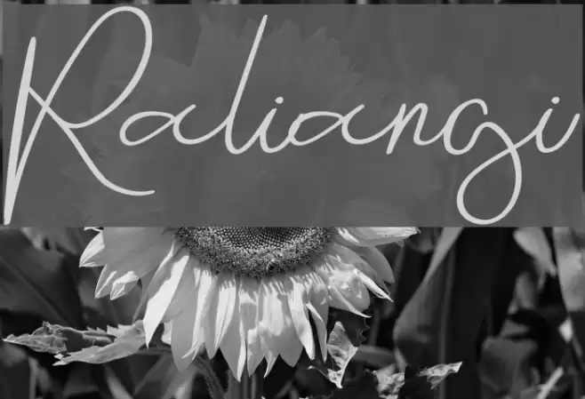 Raliangi Font examples