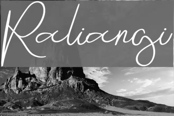 Raliangi Font examples