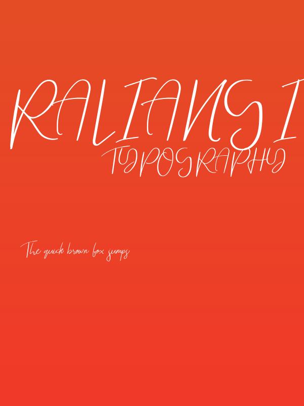 Raliangi Poster