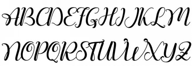 Ralilea Font UPPERCASE