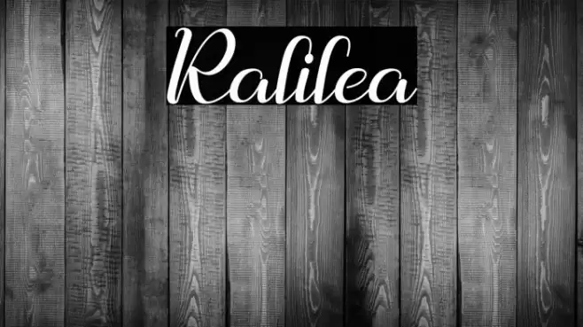 Ralilea Font examples