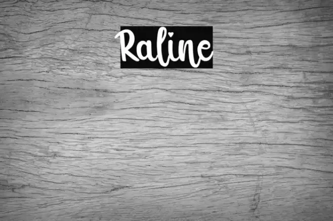 Raline Font examples