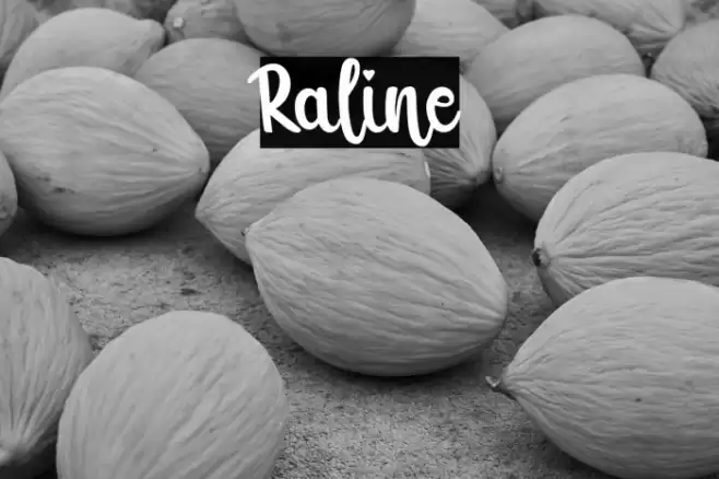 Raline Font examples