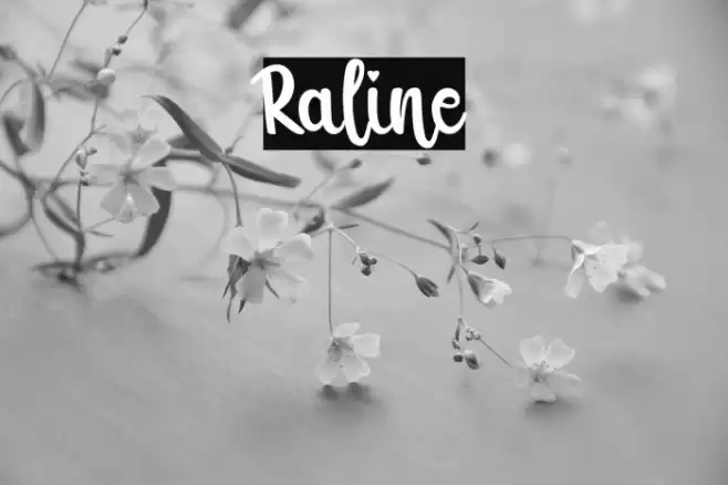 Raline Font examples