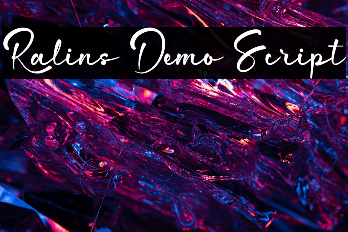 Ralins Demo Script Example 1