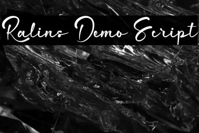 Ralins Demo Script Font examples