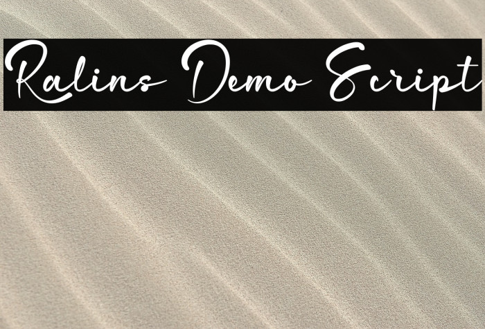 Ralins Demo Script Example 2