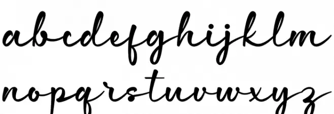 Ralins Demo Script Schriftart Kleinbuchstaben