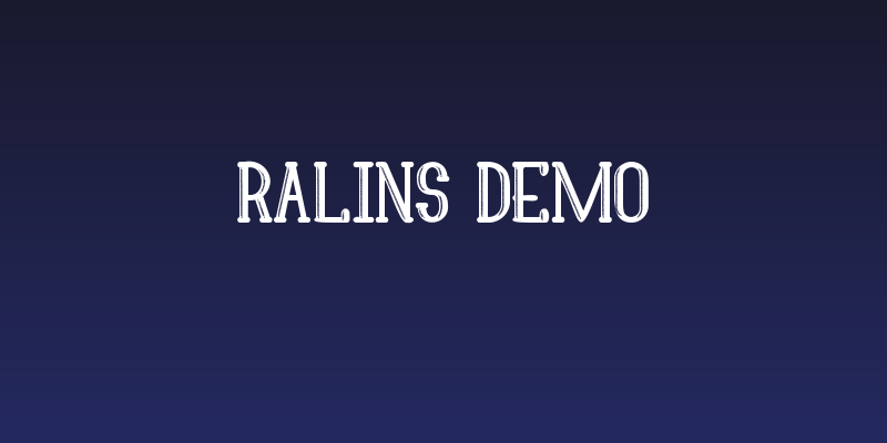 Ralins Demo Social Header