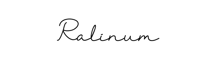 Ralinum  免费字体下载