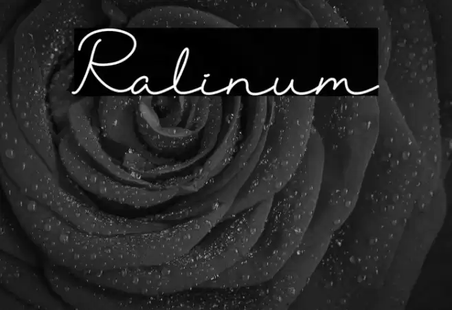 Ralinum フォント examples