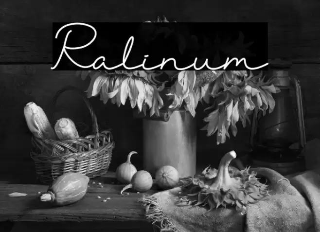 Ralinum フォント examples