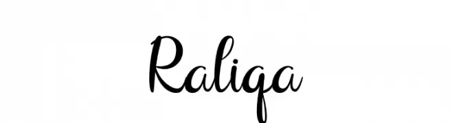 Raliqa  Скачать бесплатные шрифты