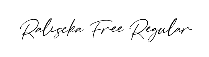 Raliscka Free Regular  Descarca Fonturi Gratis