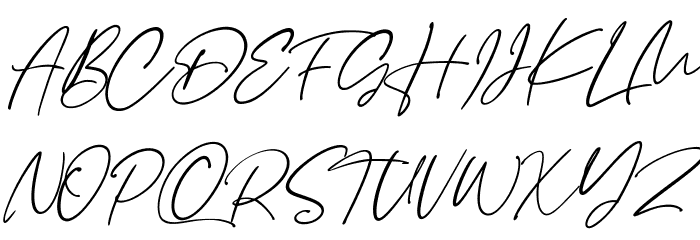 Raliscka Free Regular Font Alte caractere