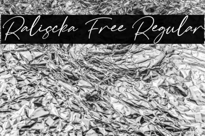 Raliscka Free Regular Font examples