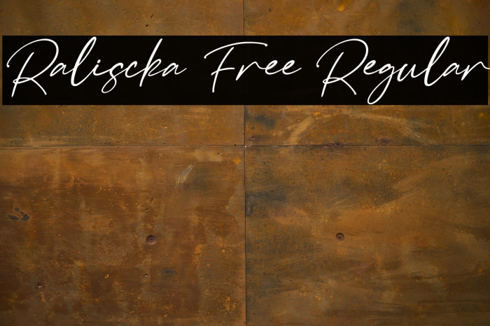 Raliscka Free Regular Example 2