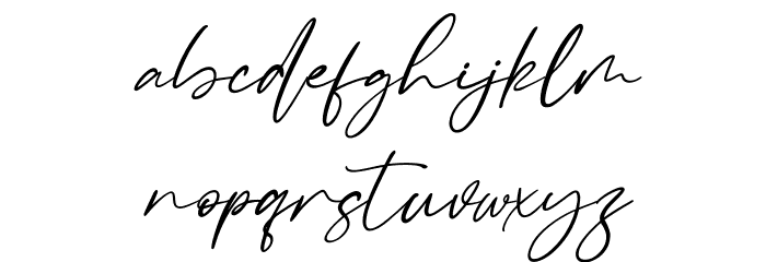 Raliscka Free Regular Font Litere mici