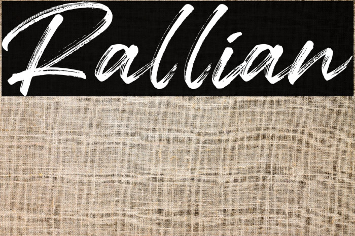 Rallian Font examples