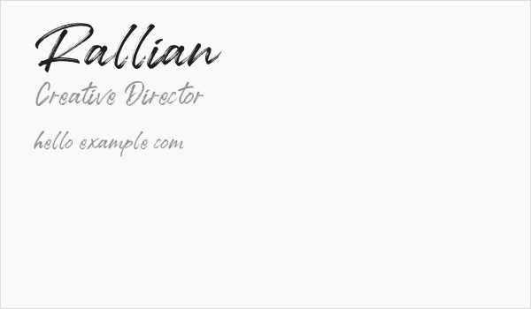 Rallian Business Card