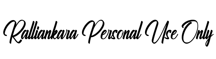 Ralliankara Personal Use Only फ़ॉन्ट