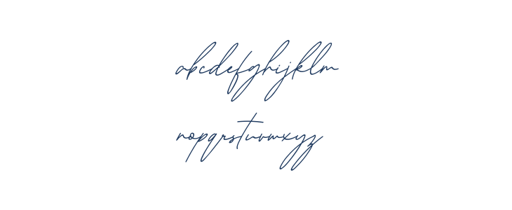 Ralline Slant Lowercase