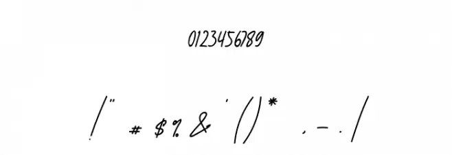 Ralline Font OTHER CHARS