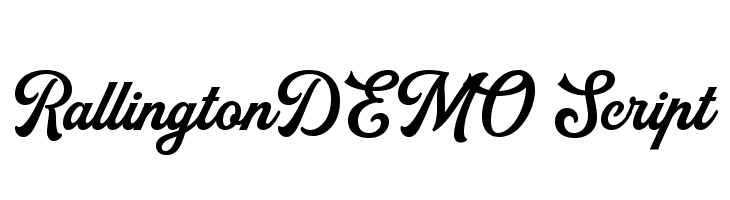 RallingtonDEMO Script  Free Fonts Download