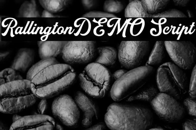 RallingtonDEMO Script Font examples