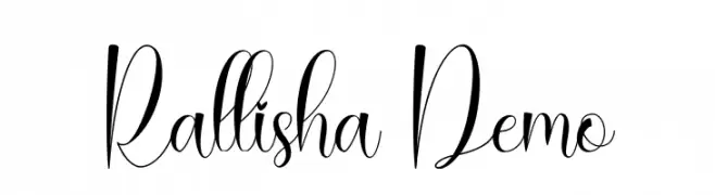 Rallisha Demo  Frei Schriftart Herunterladen