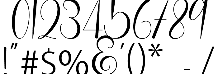 Rallisha Demo Font OTHER CHARS