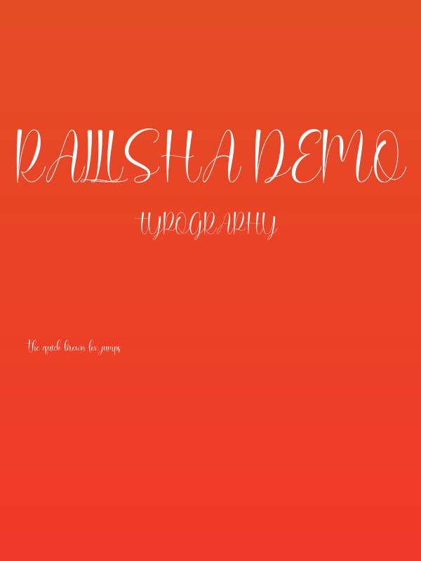 Rallisha Demo Poster