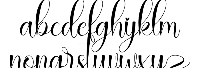 Rallisha Demo Font LOWERCASE